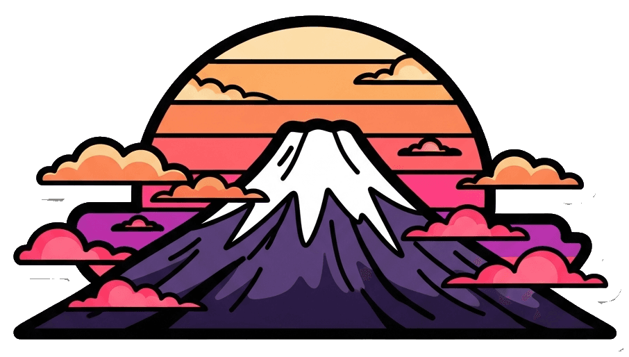 Fuji Sonnenuntergang