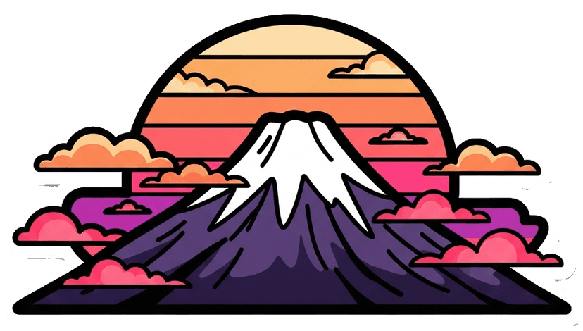 Fuji Sonnenuntergang
